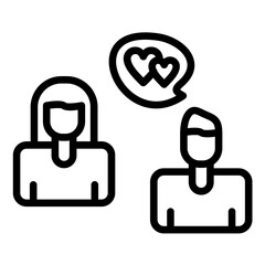 Vector Design Flirtatious Icon Style