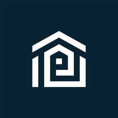 Building logo illustration vector graphic design in line art style. Good for brand, advertising, real estate, construction, house, home, and business card