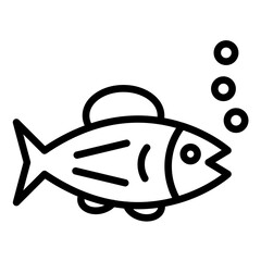 Vector Design Salmon Icon Style