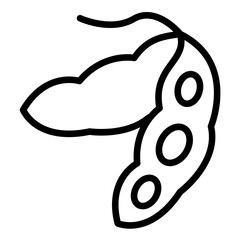Vector Design Edamame Icon Style