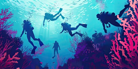 Diving Adventure in Underwater Cave