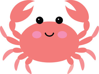 Fototapeta premium Cute Crab Illustration