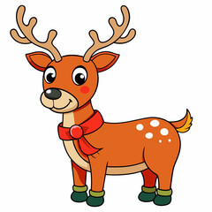 Christmas Animal Vector cartoon