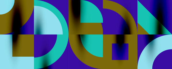 Neo memphis geometric pattern with circles, squares. Pop art abstract background for covers, banners, flyers and posters and other templates