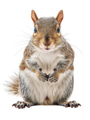 chipmunk on white background
