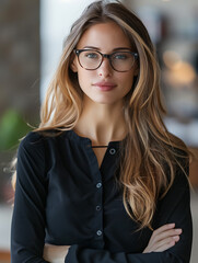 Obraz premium Confident Professional Woman in Business, Executive, entrepreneur, corporate