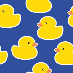 duck, yellow ducks, pattern, seamless pattern for fabric