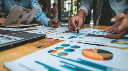 Obraz premium team of consultants advising clients on business strategy and operations