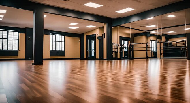 Dance hall. Dance gym.