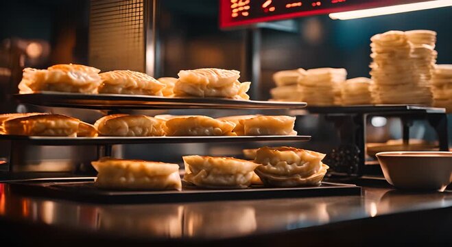 Asian dumplings and gyozas shop.