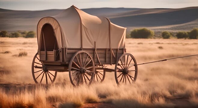 Carriage in the Wild West.