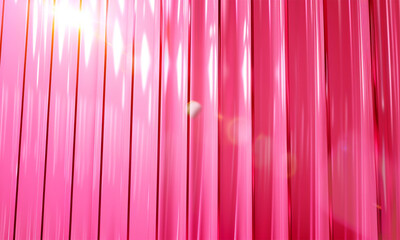 A Pink background, abstract vertical blue background, corrugated texture . A panel with luxury aesthetic backdrop, with acryl sheet material