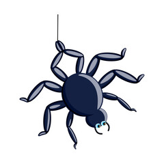 halloween stories, isolated illustration with spider insect for autumn 