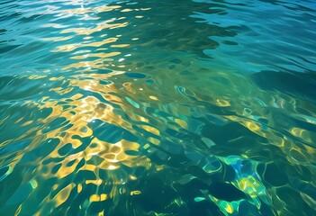 Fototapeta premium Water wave texture colorful texture background