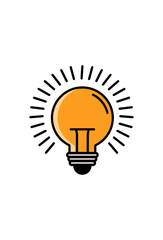 vector icon light bulb. light bulb symbol