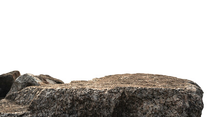 pile of stones isolated, Clipping paths 