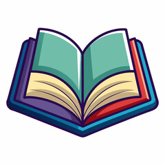 book Silhouette Vector illustration