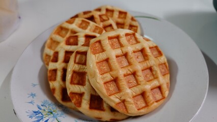 waffles on a plate
