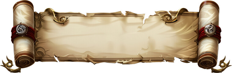 Old parchment scroll