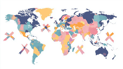Fototapeta premium World Map