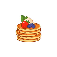 Pancake Delicious vector for National Pancake Day
