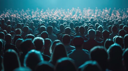 Obraz premium International crowd at a global conference.