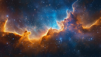 Obraz premium cosmic outer space background