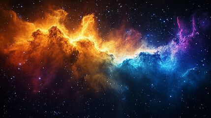 Obraz premium cosmic outer space background