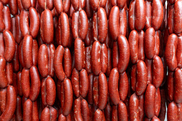Traditional Turkish Sausage made from meat and spices.