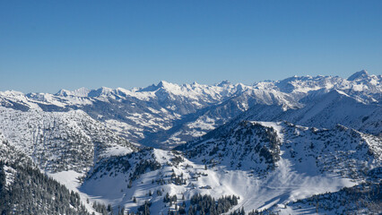 Winterstimmung in den Liechtensteiner Alpen rund um Malbun