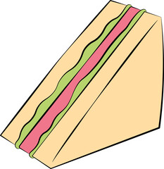 Cartoon sandwich illustration