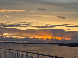 Fototapeta premium Sunset over the Baltic Sea