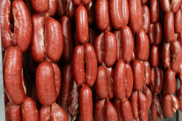 Traditional Turkish Sausage made from meat and spices.