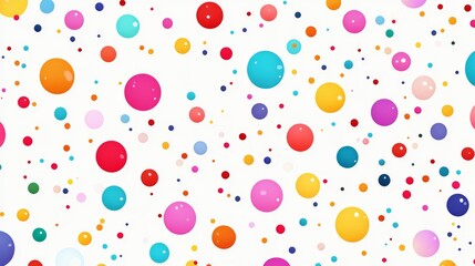Abstract Background with Colorful Circles of Varying Sizes