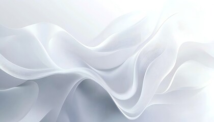Fototapeta premium Abstract Vector Illustration of White Background with Curved Lines and Light Gray Gradient for Business Presentation Design