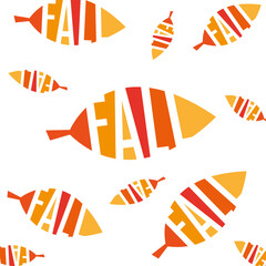 Obraz premium fall leaf pattern