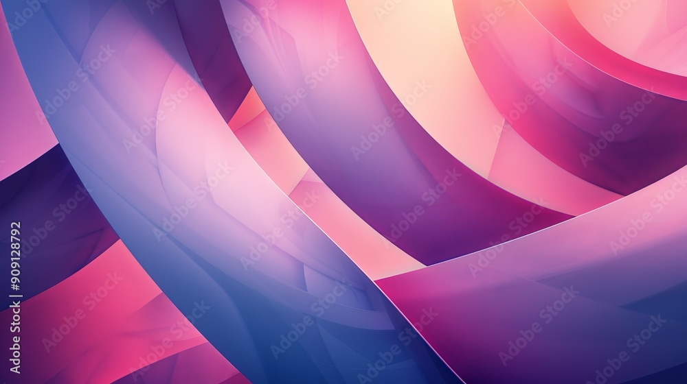 Poster Minimalist abstract background with clean lines and soft gradients