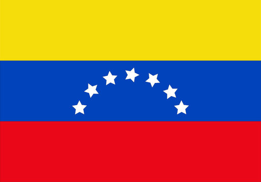 Fondo de bandera de Venezuela con estrellas
