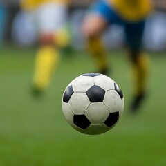 Fototapeta premium Close up shot of Soccer ball