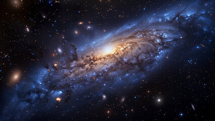 Faint Dwarf Galaxy - space, galaxy, stars, universe, nebula, cosmos, astrophotography, Milky Way, spiral galaxy, outer space, astronomy, celestial, night sky