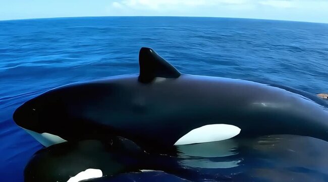 orca whale jumping out of the water