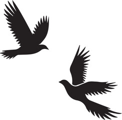 Pigeon silhouette vector image