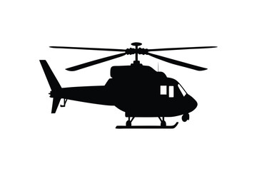 Download A Helicopter silhouette illustration Vector File.