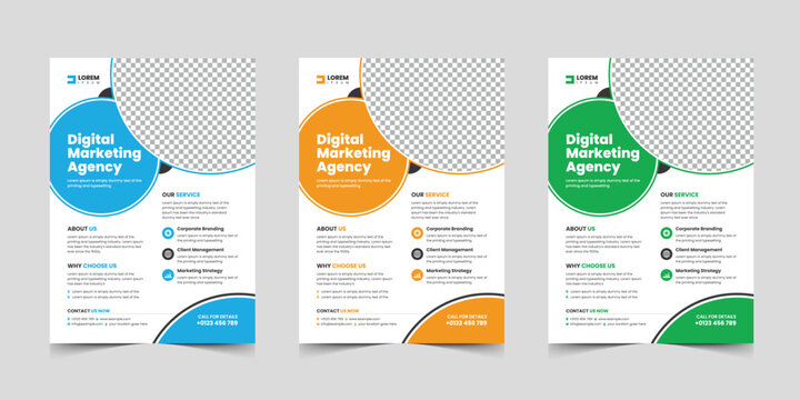 Corporate flyer template Layout design for a business proposal, Modern, advertisement, marketing, promotion