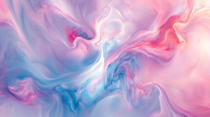 Fototapeta premium Abstract Swirling Watercolor in Pastel Tones
