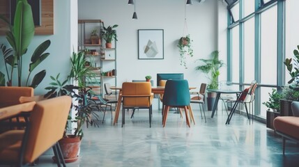 An office setting where employees from various backgrounds collaborate
