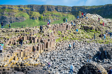 Obraz premium Giants Causeway, Northern Ireland, West Coast, Summer 2022 