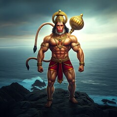 Naklejka premium Lord Hanuman