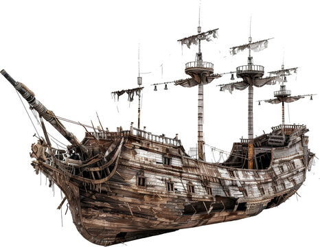 Worn out ship wreck