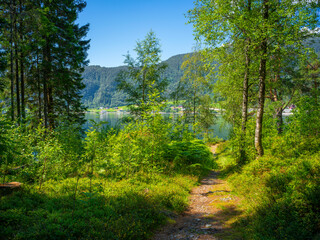 Wanderweg am Sognefjord Norwegen - Wandern in Norwegen
